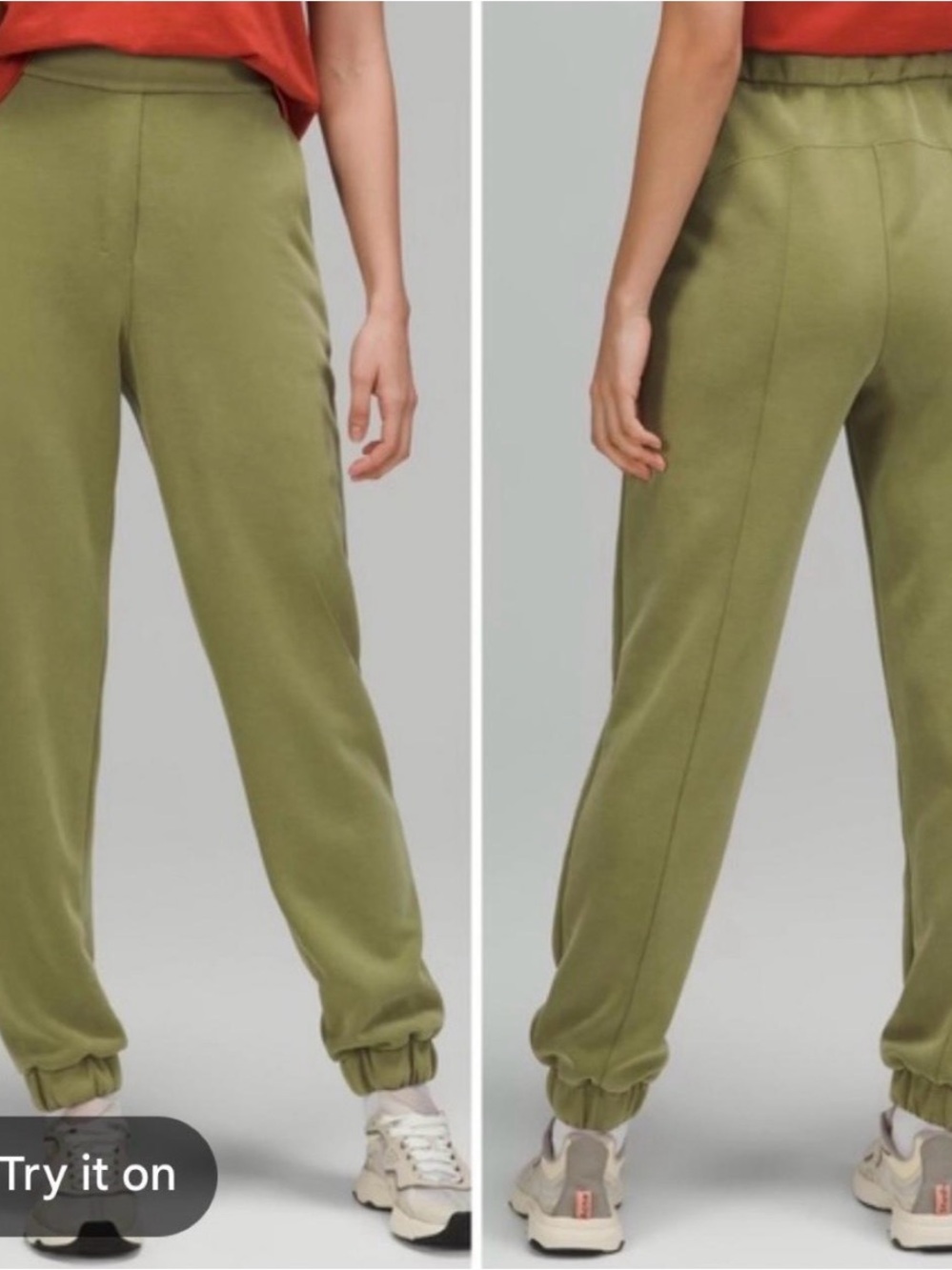 Lululemon Olive Green Softstreme High-rise Joggers